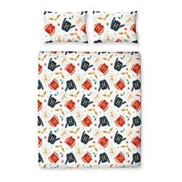 Harry Potter Reversible Christmas Duvet Set in Red - Size: Double - thumbnail 2