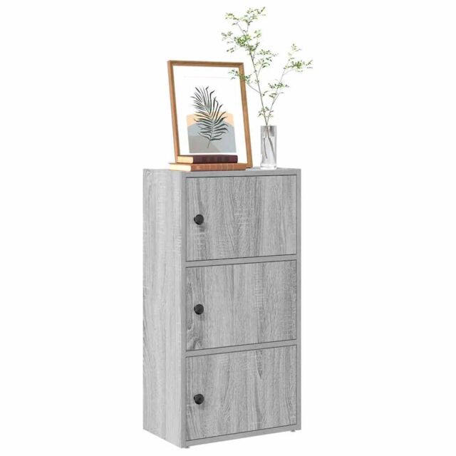 Berkfield Home Bookcase Grey Sonoma 40x24x77 cm Engineered Wood - Size: 40 x 24 x 77 cm - image 1
