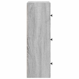 Berkfield Home Bookcase Grey Sonoma 40x24x77 cm Engineered Wood - Size: 40 x 24 x 77 cm - thumbnail 6