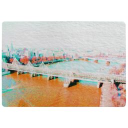 Benjamin Tate Design London Eye Veiw Orange Rug in Natural - Size: Large - thumbnail 1