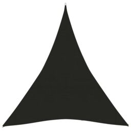 Berkfield Home Sunshade Sail 160 g/m ² Black 5x6x6 m HDPE - thumbnail 2