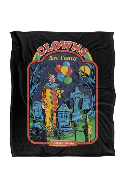 Steven Rhodes Clowns Are Funny Silky Touch Super Soft Throw Blanket - Size: Large - image 1