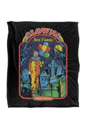 Steven Rhodes Clowns Are Funny Silky Touch Super Soft Throw Blanket - Size: Large - thumbnail 1