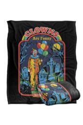 Steven Rhodes Clowns Are Funny Silky Touch Super Soft Throw Blanket - Size: Large - thumbnail 2