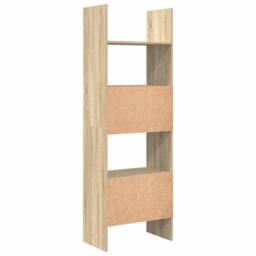 Berkfield Home Book Cabinet Sonoma Oak 60x35x180 cm Engineered Wood in Light Tan - Size: 60 x 35 x 180 cm - thumbnail 7