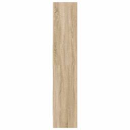 Berkfield Home Book Cabinet Sonoma Oak 60x35x180 cm Engineered Wood in Light Tan - Size: 60 x 35 x 180 cm - thumbnail 6