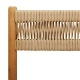 Berkfield Home Folding Garden Chairs 6 pcs Beige Solid Wood Acacia - thumbnail 9