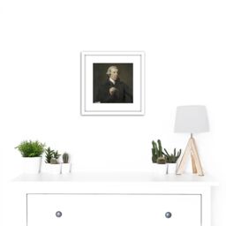 Artery8 Hodges Reinier Vinkeles Draftsman Engraver 8X8 Inch Square Wooden Framed Wall Art Print Picture with Mount in White - thumbnail 2