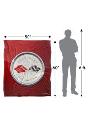 Chevrolet Corvette Emblem Fleck Silky Touch Super Soft Throw Blanket 152 X 127 cm in White - thumbnail 5