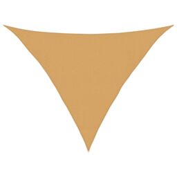 Berkfield Home Sunshade Sail 160 g/m¬≤ Triangular Sand 4x4x5.8 m HDPE in Brown - thumbnail 2