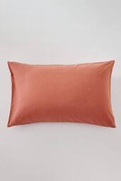 The Linen Consultancy Lazy Linens Relaxxx Duvet Cover Set in Burnt Orange - Size: Double - thumbnail 4