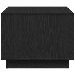 Berkfield Home Black Oak Coffee Table 55x55x42 cm Made of Engineered Wood - Size: 55 x 55 x 42 cm - thumbnail 6