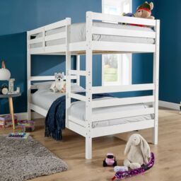 Home Source Hendon Single Painted Bunk Bed Convertible To Two Single Beds in White - thumbnail 5