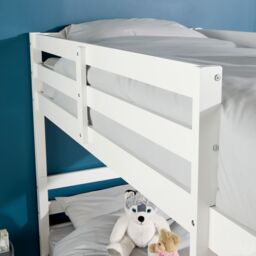 Home Source Hendon Single Painted Bunk Bed Convertible To Two Single Beds in White - thumbnail 9