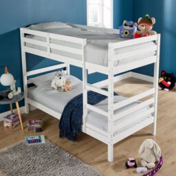 Home Source Hendon Single Painted Bunk Bed Convertible To Two Single Beds in White - thumbnail 3