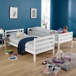Home Source Hendon Single Painted Bunk Bed Convertible To Two Single Beds in White - thumbnail 6