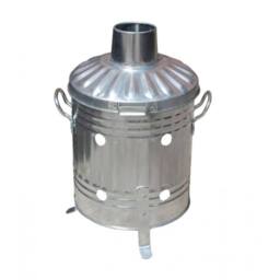 Ambassador Galvanised Mini Garden Incinerator in Silver