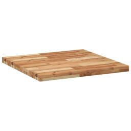 Berkfield Home Table Top Square 70x70x4 cm Solid Wood Acacia in Brown - Size: 70 x 70 x 4 cm - thumbnail 5