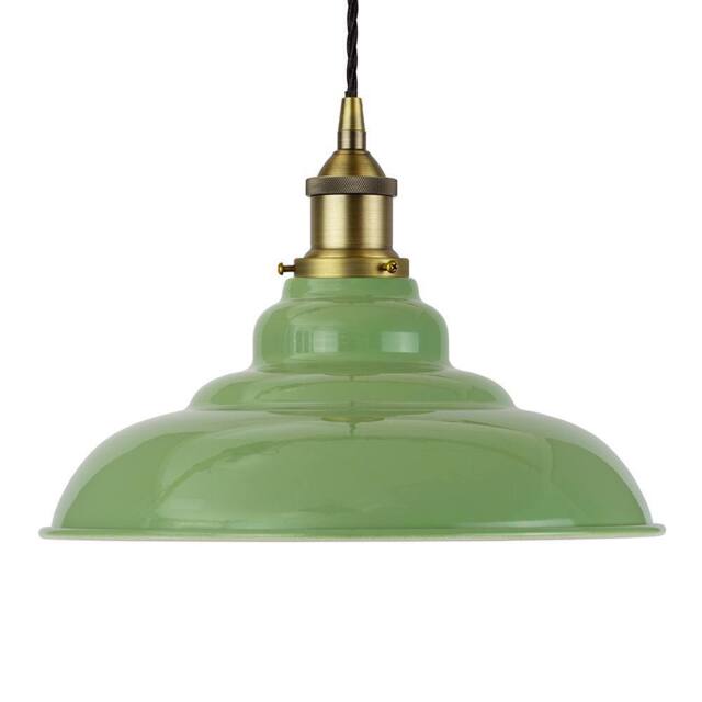 SE Home Mint Green St Edmund's Pendant Light - Matt Antique Brass - image 1
