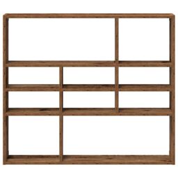 Berkfield Home Wall Shelf Old Wood 90x16x78 cm Engineered Wood in Brown - Size: 90 x 16 x 78 cm - thumbnail 4