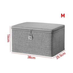 EONLION M Storage Box With Combination Lock Storage Box with Lid in Grey - thumbnail 2