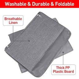 EONLION M Storage Box With Combination Lock Storage Box with Lid in Grey - thumbnail 3
