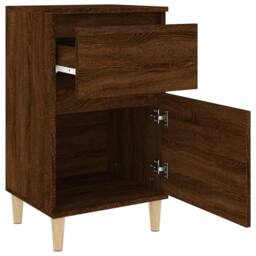 Berkfield Home Bedside Cabinets 2 pcs Brown Oak 40x35x70 cm - Size: 40 x 35 x 70 cm - thumbnail 8