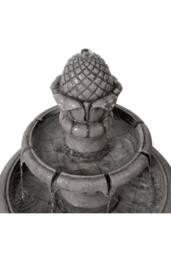 Teamson Home Two-Tier Tradtional Birdbath Outdoor Garden Fountain, Light Grey - thumbnail 8