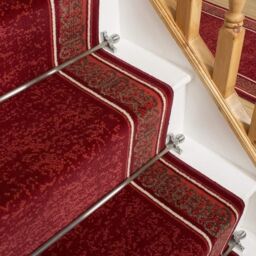 runrug Stair Runner Carpet for Staircases - Soft & Comfy, 9mm - 'Tribal' in Red - Size: 60 cm x 570 cm - thumbnail 4