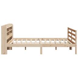 Berkfield Home Beautiful Bed Frame with Headboard without Mattress 200x200 cm in Light Tan - thumbnail 5