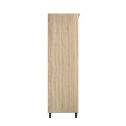 Wyld Haus Chevron 2 Door Wardrobe with 2 Drawers Natural Oak Accent - thumbnail 6