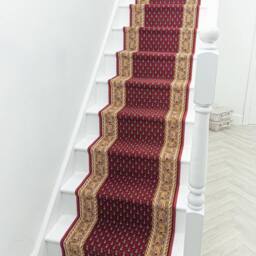 runrug Stair Runner Carpet - Durable, Non-Slip, 5.4mm - Acni' in Red - Size: 66 cm x 450 cm - thumbnail 5