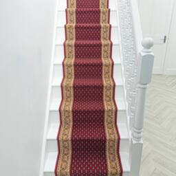 runrug Stair Runner Carpet - Durable, Non-Slip, 5.4mm - Acni' in Red - Size: 66 cm x 450 cm - thumbnail 4
