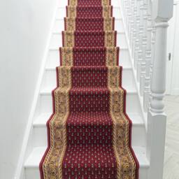 runrug Stair Runner Carpet - Durable, Non-Slip, 5.4mm - Acni' in Red - Size: 66 cm x 450 cm - thumbnail 3