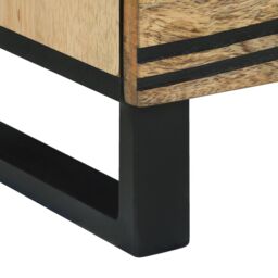 Berkfield Home Bedside Cabinets, Set of 2, 40 x 33 x 46 cm, Made from Solid Mango Wood in Brown - Size: 40 x 33 x 46 cm - thumbnail 9