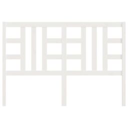 Berkfield Home Bed Headboard White 156x4x100 cm Solid Wood Pine - Size: 156 x 4 x 100 cm - thumbnail 4