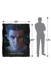 Vampire Diaries Stefan Silky Touch Super Soft Throw Blanket 152x127cm in White - Size: 152x127 cm - thumbnail 3
