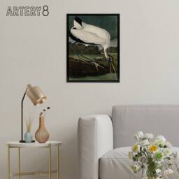"Artery8 Audubon Birds Wood Ibis Painting Framed Canvas Wall Art Print - Size: W12"" x H16""" - thumbnail 3