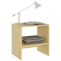 Berkfield Home Beautiful Bedside Cabinets 2 pcs 40x30.5x40 cm Solid Pinewood in Natural - thumbnail 4