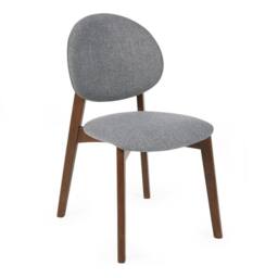 Cheshire Delacroix Premium Walnut & Grey Dining Chairs - Set of 2 - thumbnail 2