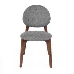 Cheshire Delacroix Premium Walnut & Grey Dining Chairs - Set of 2 - thumbnail 3