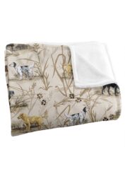 JQ Licensing Bs-Jp Hunting Breeds Dog Pattern Silky Touch Super Soft Throw Blanket 152 X 127 cm in White - thumbnail 3