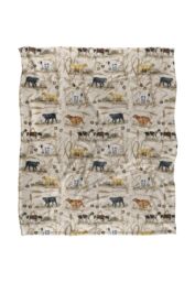 JQ Licensing Bs-Jp Hunting Breeds Dog Pattern Silky Touch Super Soft Throw Blanket 152 X 127 cm in White - thumbnail 1