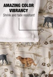 JQ Licensing Bs-Jp Hunting Breeds Dog Pattern Silky Touch Super Soft Throw Blanket 152 X 127 cm in White - thumbnail 4