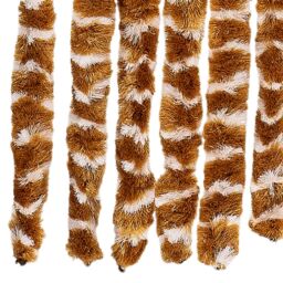 Berkfield Home Insect Curtain Ochre & White 100x220 cm Chenille in Yellow - thumbnail 5