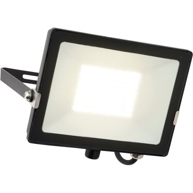Loops Outdoor IP65 Waterproof Floodlight - 50W Cool White LED - Matt Black Aluminium - image 1