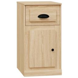 Berkfield Home Side Cabinet with Drawer Sonoma Oak 40x50x75 cm Engineered Wood in Light Tan - Size: 40 x 50 x 75 cm - thumbnail 2