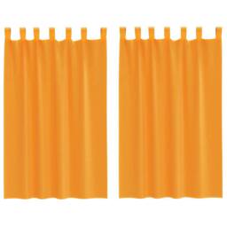 Berkfield Home Voile Curtains with Loops 2 pcs Orange 140x175 cm