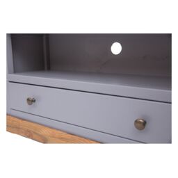 Cabinet Bits Biccari Grey 1 Drawer TV Cabinet Brass Knob - thumbnail 5