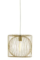 Orsina Gold Finish Pendant Lamp, Openwork Iron Lighting Fixture for Ceilings, Contemporary Luxe Pendant Light - thumbnail 2